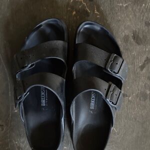 Birkenstock Black Double Strap Sandals with Buckles